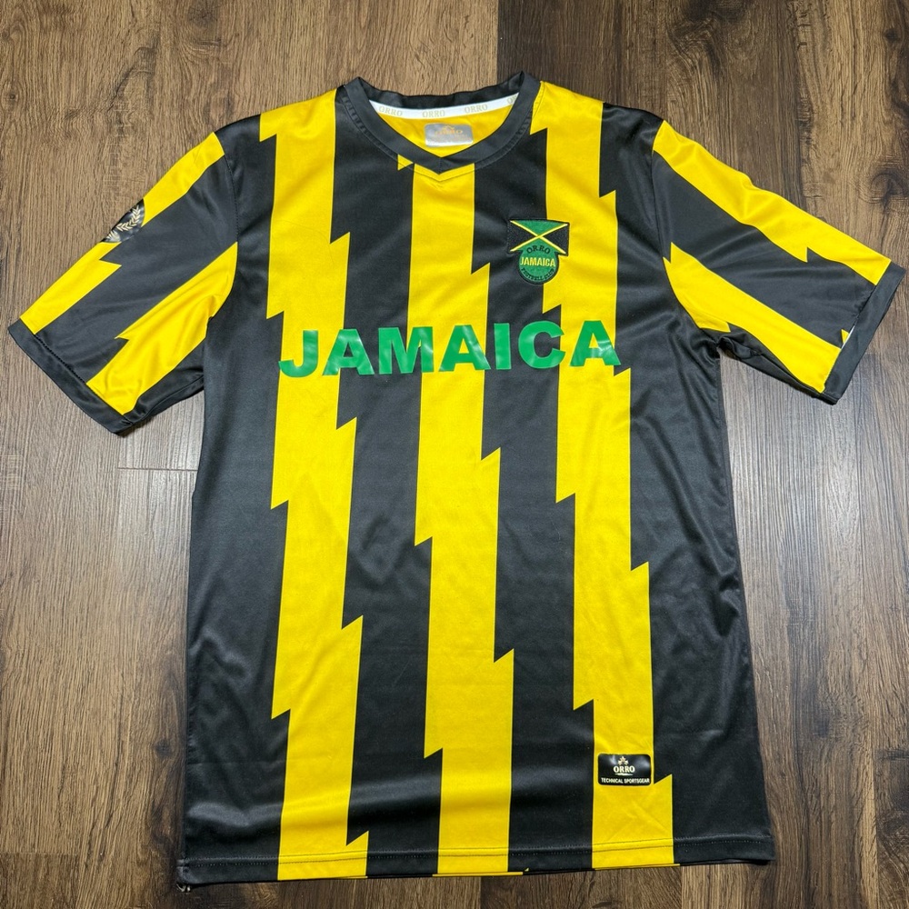 Jamaica National Team Football (Soccer) Orro Brand Black And Yellow Size Med